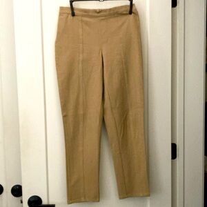 Isaac Mizrahi Live 24/7 Khaki Ankle Pants Size 6 Pull On Comfort